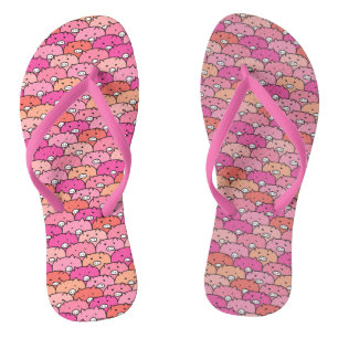 Girly Funny Pig Pattern Thongs