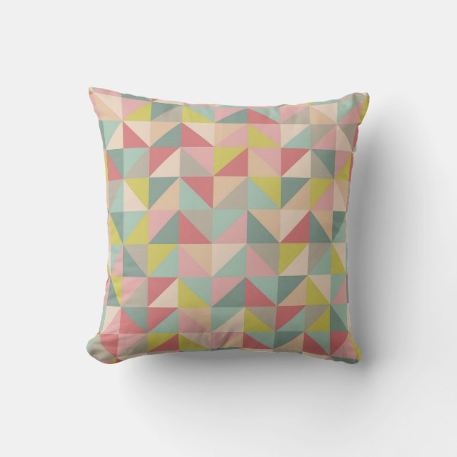 Girly Geometric Cushion (Front)