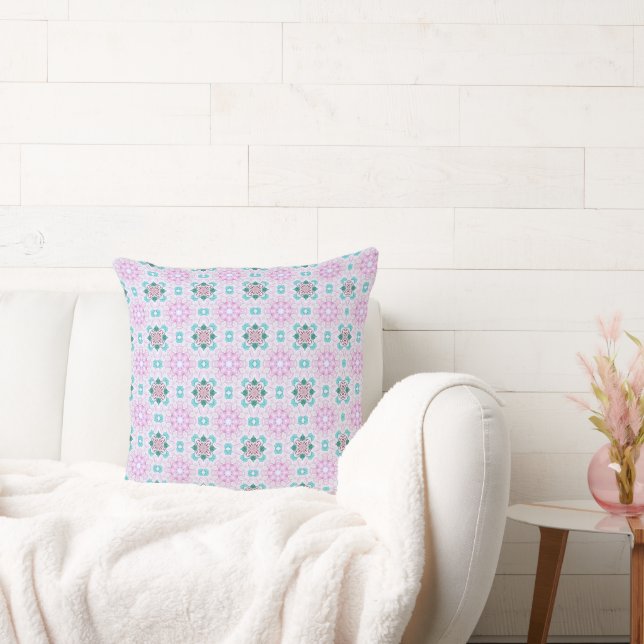 GIRLY GEOMETRIC PATTERN CUSHION (Couch)