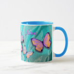 Girly Gift! Butterfly Mug, Add NAME! Mug<br><div class="desc">Check out my other MATCHING BUTTERFLY ITEMS! Search "Butterfly" here on zazzle at kfwinters! Please like or share! Thanks!</div>
