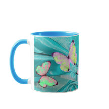 Girly Gift! Butterfly Mug, Add NAME!