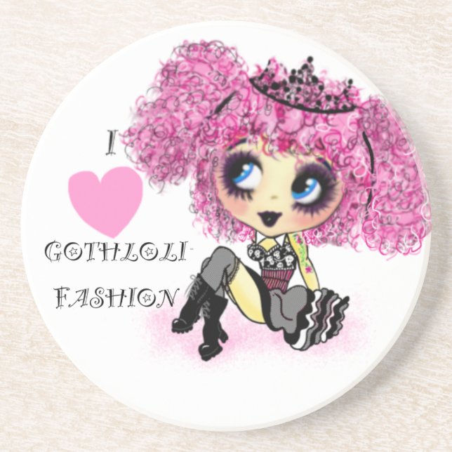 Girly Gifts Harajuku Girl style Coaster (Front)