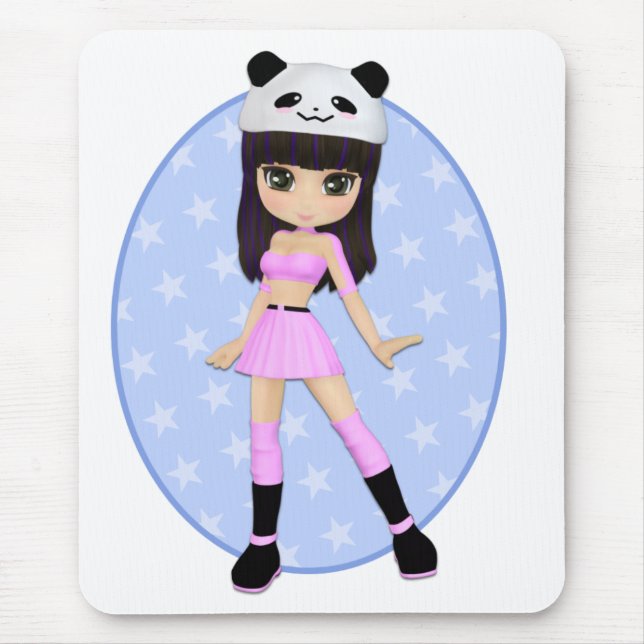 Girly Girl Debbie Mousepad (Front)