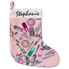 Girly Girl Hand Painted Watercolor Makeup on Pink