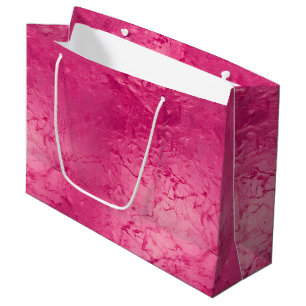 Girly Glam Chic Pink Birthday Large Gift Bag