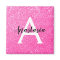 Girly Glam Hot Pink Glitter Sparkles Monogram Name