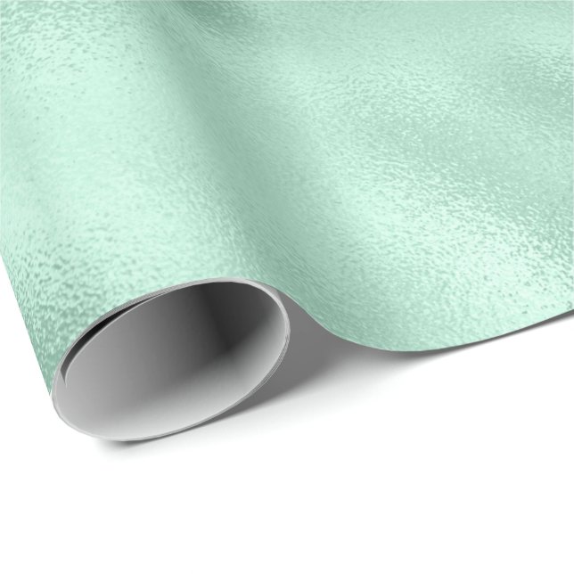 Girly Glam Mint Wrapping Paper (Roll Corner)