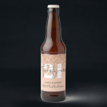 Girly glitter sparkle modern 21st birthday party  beer bottle label<br><div class="desc">Girly glitter sparkle modern 21st birthday party bottle label. Part of a collection.</div>
