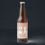 Girly glitter sparkle modern 21st birthday party  beer bottle label<br><div class="desc">Girly glitter sparkle modern 21st birthday party bottle label. Part of a collection.</div>