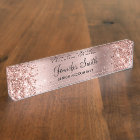 Girly Glittery Rose Gold Faux Foil