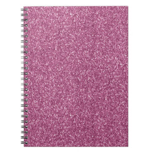 Girly Glitzy Pink Glitter Notebook