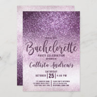 Girly Grape Purple Triple Glitter Bachelorette