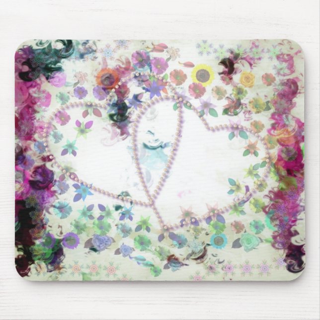 Girly Grunge Mouse Pad (Front)