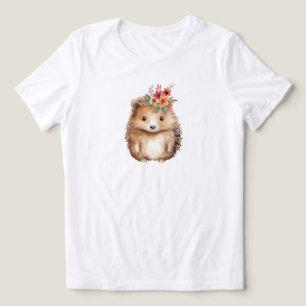 Girly Hedgehog  Tri-Blend Shirt