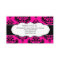 Girly Hot Pink Damask Business Cards