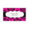 Girly Hot Pink Damask Business Cards