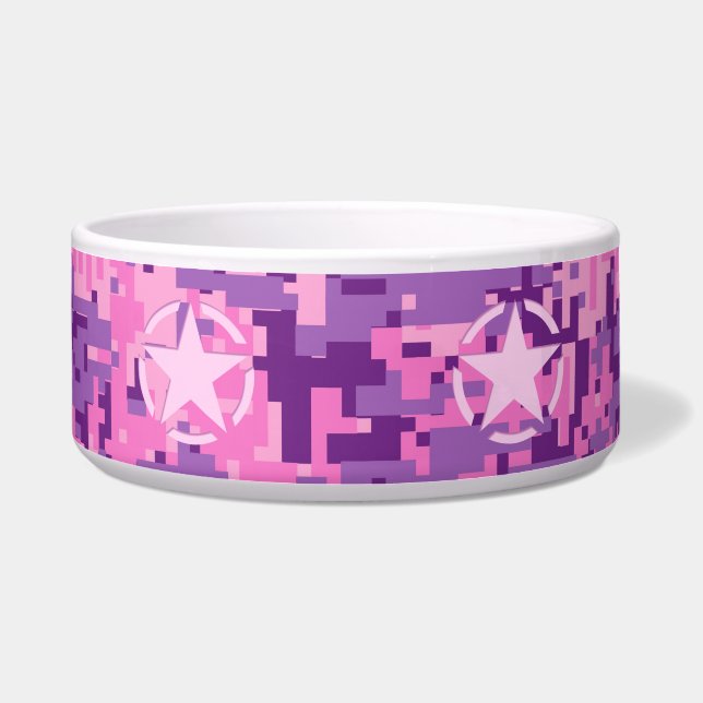 Girly Hot Pink Digital Camouflage Camo (Front)