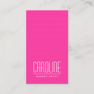 Girly hot pink fashion personal profile or business card