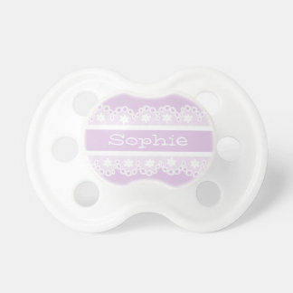 Girly Lace Personalised Pacifier