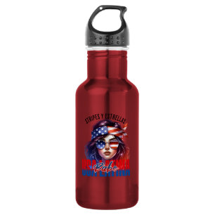 Girly Latina Fourth of July Independence Day Cook 532 Ml Water Bottle