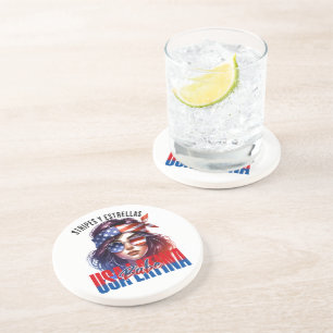 Girly Latina Fourth of July Independence Day Cook Coaster