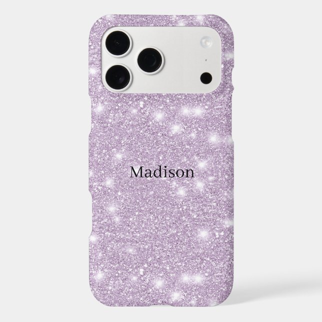 Girly Lavender Faux Glitter Sparkle (Back)