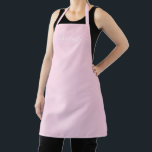 Girly light pink custom script name monogram chic apron<br><div class="desc">Personalised light pink custom modern script name text monogram solid plain colour girly stylish elegant chic light pink and white text kitchen Apron. Customise,  personalise it with name,  quote,  phrase,  or text.
Great for cooks,  chefs,  pottery,  ceramics,  crafts,  work,  kitchen,  baking,  bbq,  grill,  etc</div>