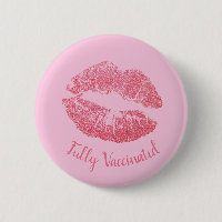 Girly Lipstick Kiss Pink Pretty Vaccinated