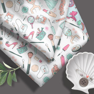 Girly Makeup Beauty Fashion ID379 Fabric