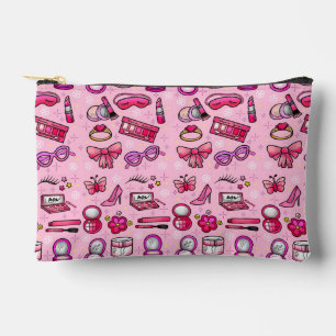 Girly Makeup - Pink Accessory Pouch