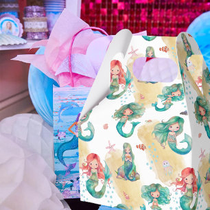 Girly Mermaid Pattern Favour Box