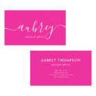 Girly Modern Calligraphy Pink