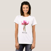Girly modern contemporary pink floral design