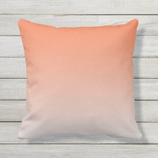 Girly Modern Orange Ombre Cushion