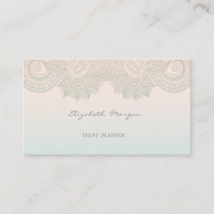 Girly Modern Professional Charming,Lace Business Card