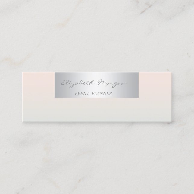 Girly Modern Professional Charming Mini Business Card (Front)