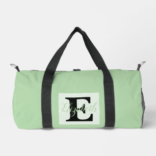 Girly Monogram and Name pink purple Luggage Duffle Bag