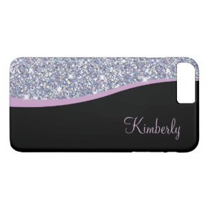 Girly Monogram Bling iPhone 8 Plus/7 Plus Case