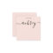 Girly Monogram Calligraphy Blush Pink