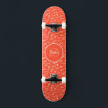 Girly Monogram cute hearths with name Skateboard<br><div class="desc">Make this Girl Skateboard Monogram and Name your own by adding your text. To access advanced editing tools,  please go to "Personalize this template" and click on "Details",  scroll down and press the "click to customize further" link. Perfect for any celebration and occasion as a Girl gift!</div>