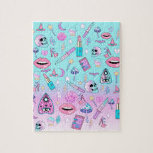 Girly Pastel Goth Witchy Kawaii Cute Pattern