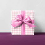 Girly Pastel Pink Gingham Plaid Multi Wrapping Paper Sheet<br><div class="desc">Pastel girl baby shower pink classic gingham or buffalo plaid pattern wrapping paper multi set of different sized repeating square and lined pattern. Customise the background colour on each individual sheet, or the size of the seamless tile graphic design. You can transfer the gingham plaid to other gifts. New baby...</div>