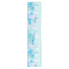 Girly Pastel Teal and Blue Watercolor Paint Drips