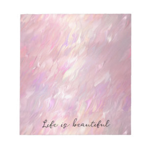 Girly Pearl Pink Notepad