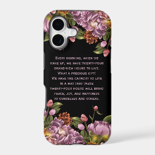 Girly Personalised Pink Peony Floral