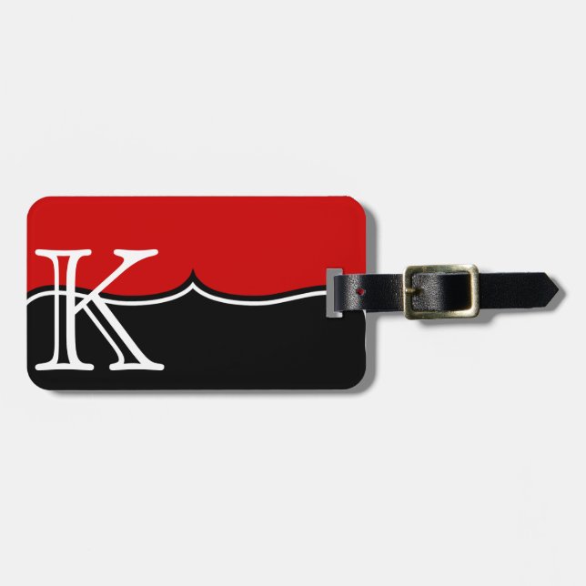 GIRLY Personalised RED Custom TAG (Front Horizontal)