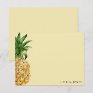 Girly Pineapple Correspondence Card