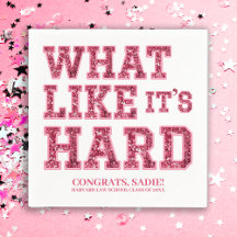 Girly Pink Aesthetic Law School Graduation Decor