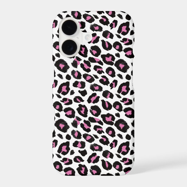 Girly Pink and Black Leopard Print (Back)