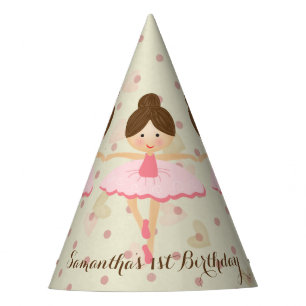 Girly Pink and Dreamy Ballerina Party Hat